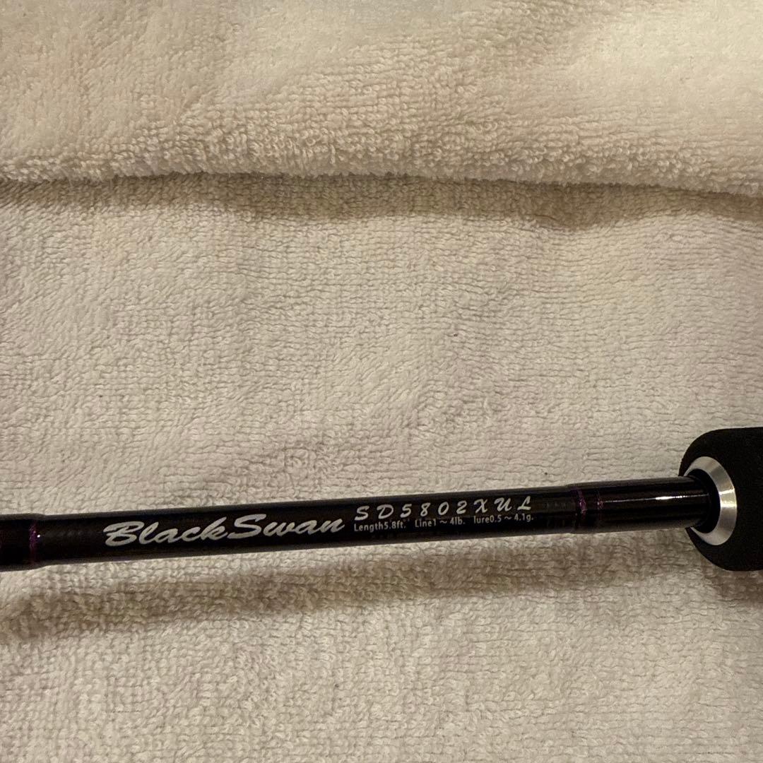 未使用品】スタジオミネギシ トラウトロッド ブラックスワン SD5802XUL