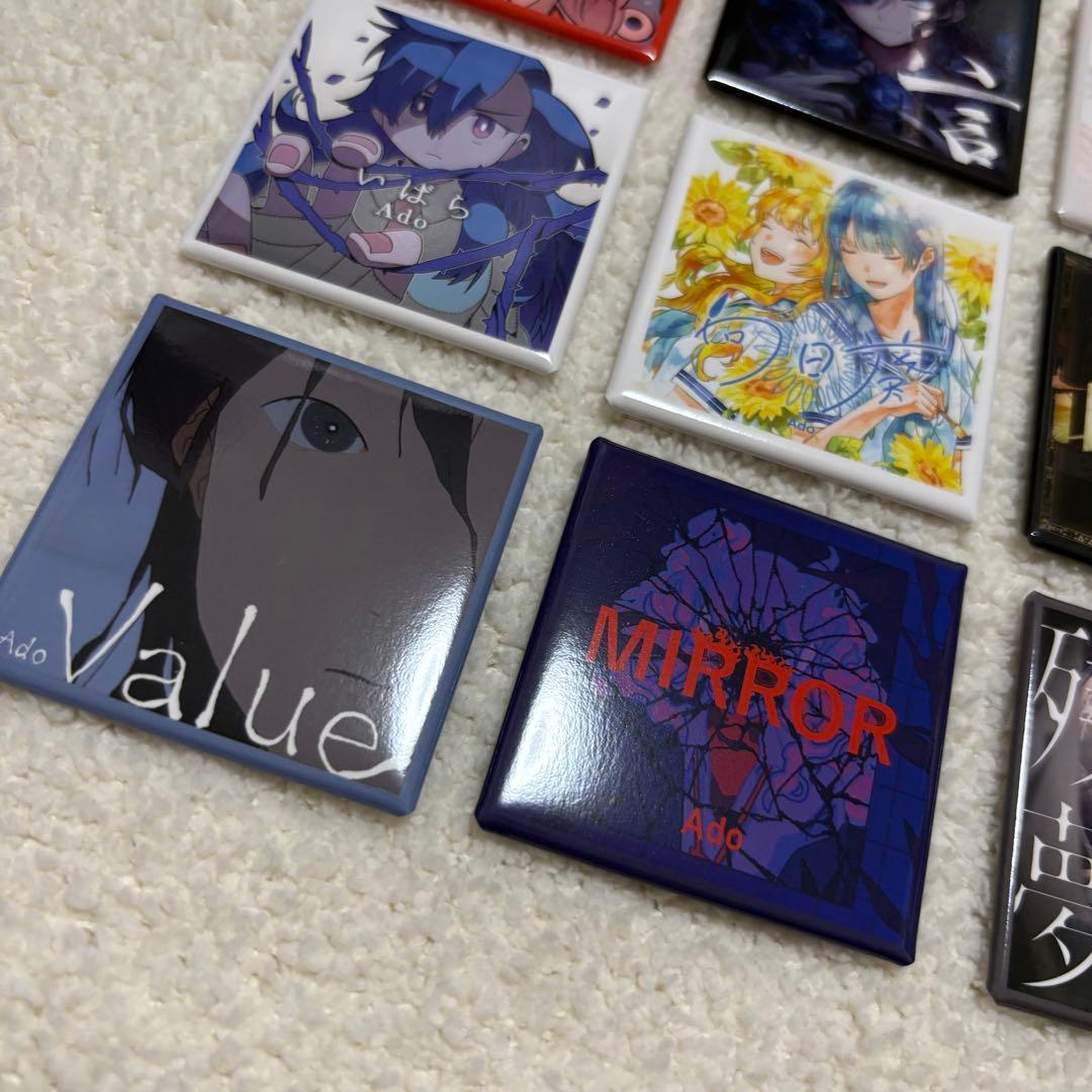 Ado モナ・リザの横顔グッズ こう見るとアタシも大きくなったもんねぇ〜缶バッジ