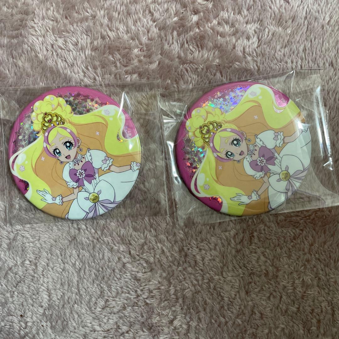 キュアフローラ 10周年メモリアルホログラム缶バッジ Go！プリンセス