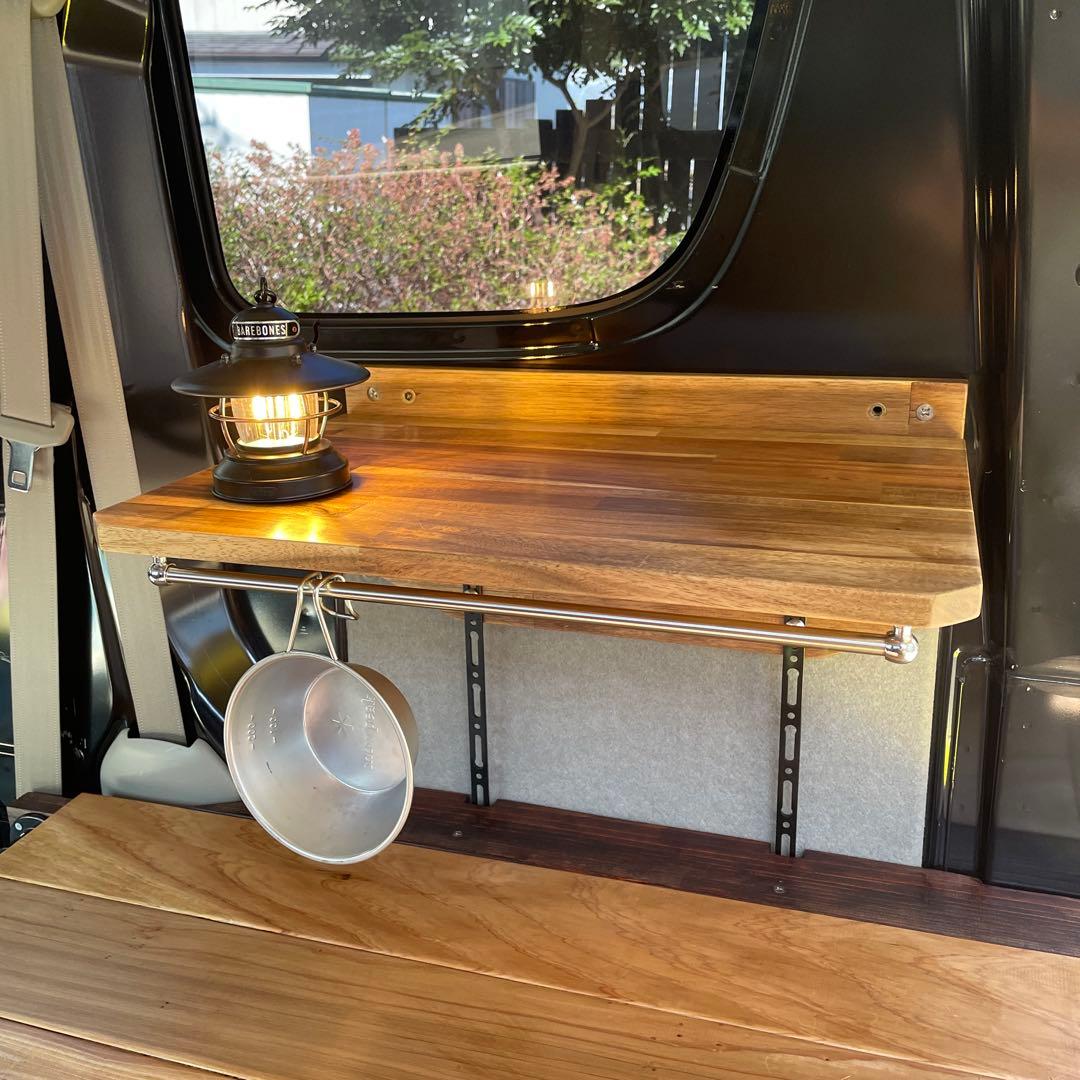 エブリイバン(DA17V)「手作り収納式サイドテーブル」 No.3 エブリイバン(DA17V)「手作り収納式サイドテーブル」Ver.3.1 N3 - メルカリ