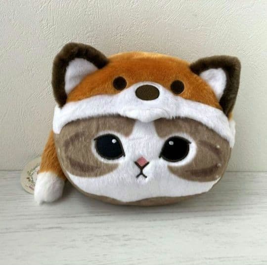 新品 モフサンド しっぽチャーム付ポーチ きつねにゃん キツネ