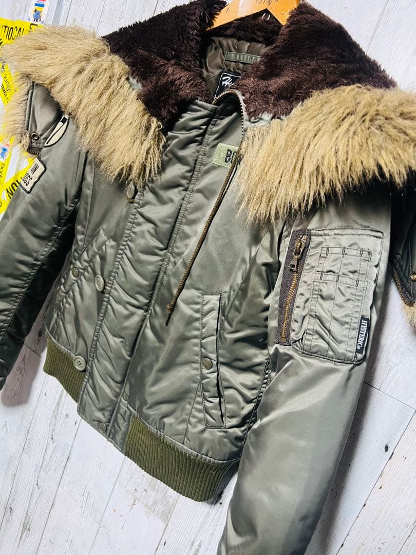 ヒステリックグラマー N2-B ファーフライトジャケット 短丈 y2k ギャル