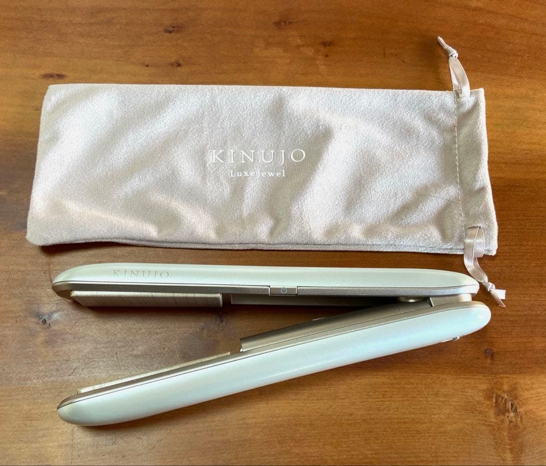 KINUJO ストレートヘアアイロン オリジナルボックス入り　コードレス Luxejewel（ラグジュエル）｜コードレスヘアアイロン。持ち運びに便利