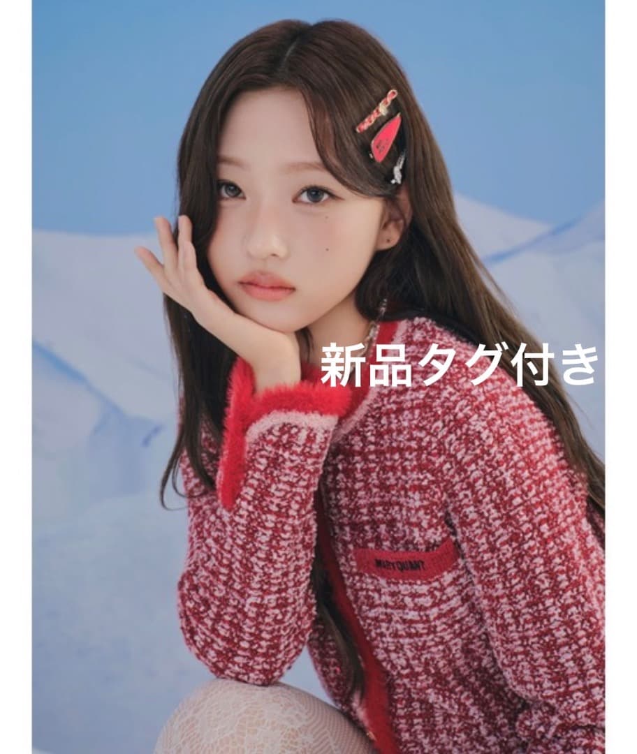 最終価格*【LILY BROWN×MARY QUANT】デイジー釦ツイードニット LILY BROWN×MARY QUANT】デイジー釦ツイードニットジャケット(ノー