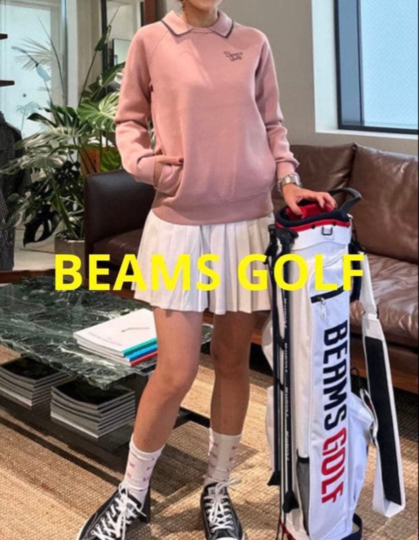 BEAMS GOLF ORANGE LABEL 襟付き ニット プルオーバー BEAMS GOLF（ビームスゴルフ）の「BEAMS GOLF ORANGE LABEL / 襟付き