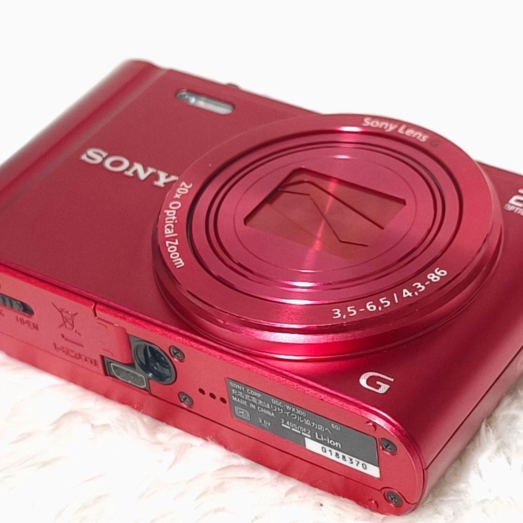 極美品✨ SONY Cyber-shot WX300 レッド Wi-Fi - メルカリ
