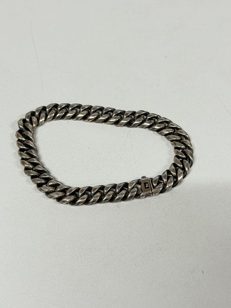 シルバー チェーン ブレスレット 約20cm CrazyAngel 喜平 ブレスレット メンズ 20cm メンズブレスレット