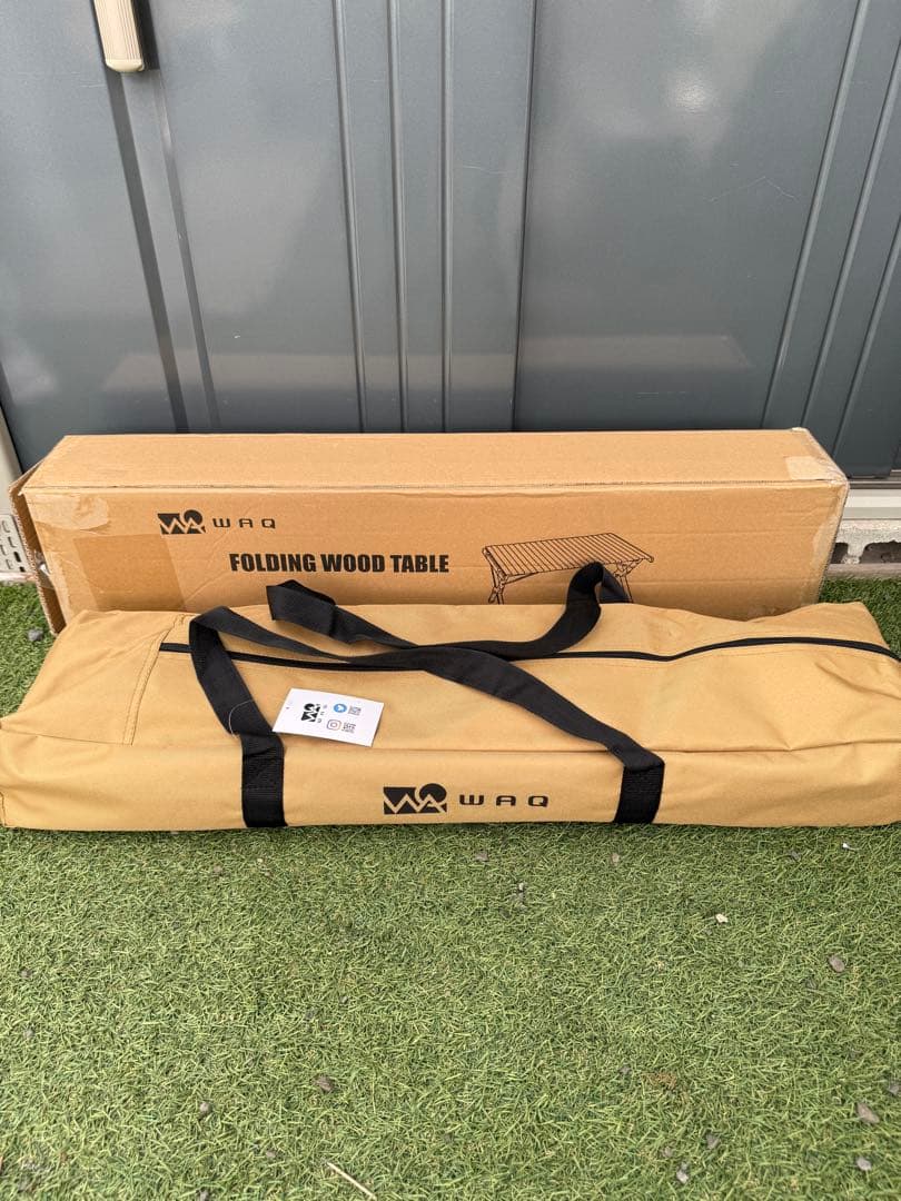 使用1回　WAQ　フォールディングウッドテーブル WAQ-FWT1 WAQ Wood Table ウッドテーブル 【一年保証/送料無料】 – WAQ公式