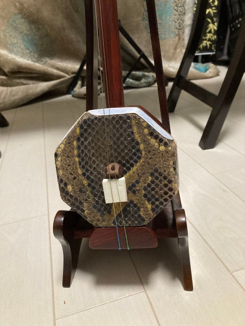 全新未使用龍頭雕刻中胡/中國進口低音二胡- 日本Mercari 直送