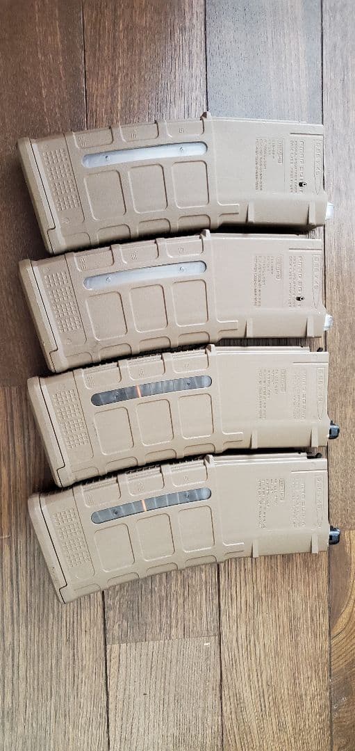 実物 MAGPUL PMAG Gen3 トレポン 加工品 4本セット FDE MAGPUL マグプル PMAG Gen3タイプ トレポン マガジン FDE