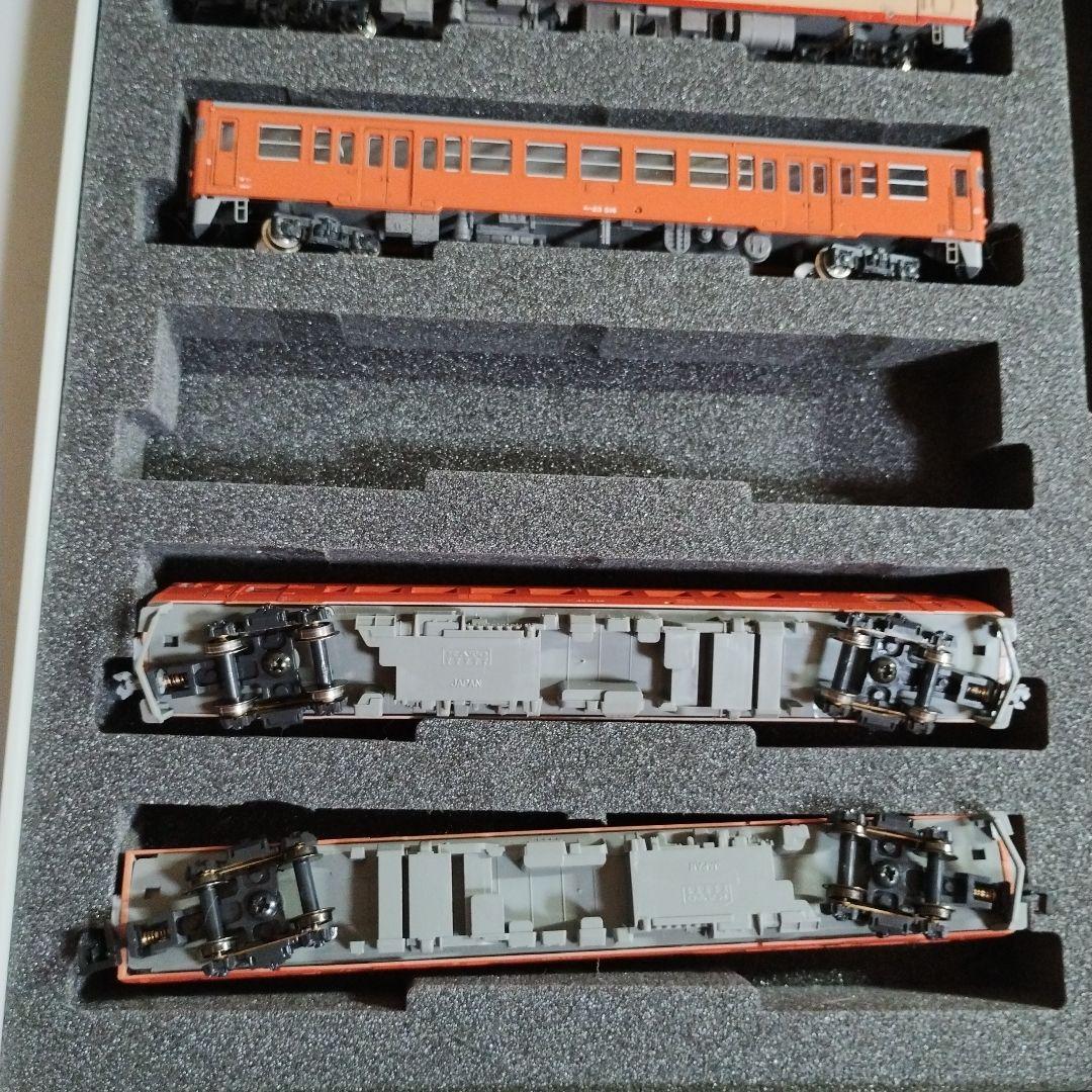 055 Nゲージ 鉄道模型 5両セット 赤クリーム