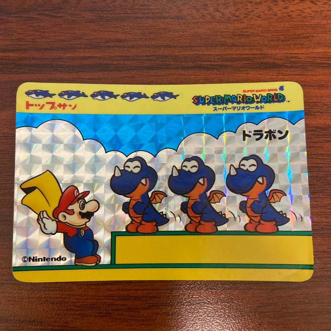 スーパーマリオ バッグガム トップサン カード ドラボン キラ 空箱