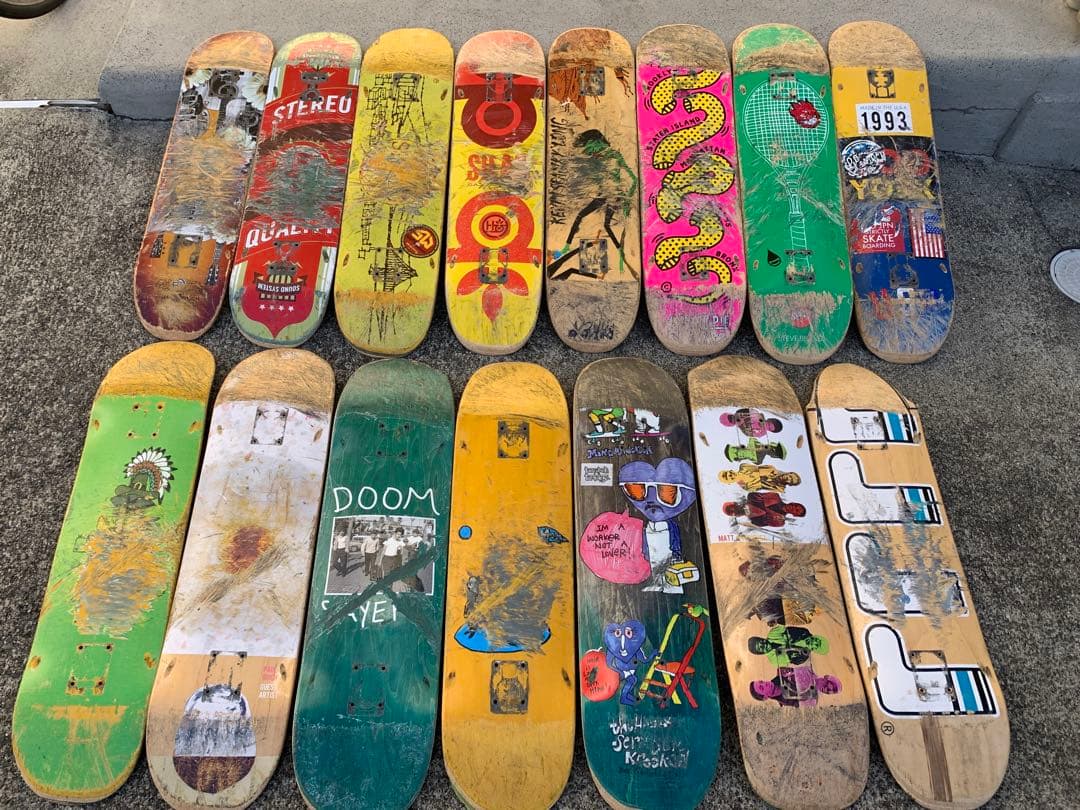 スケートボード　廃デッキ15枚セット m14963931046_1.jpg?1751167803