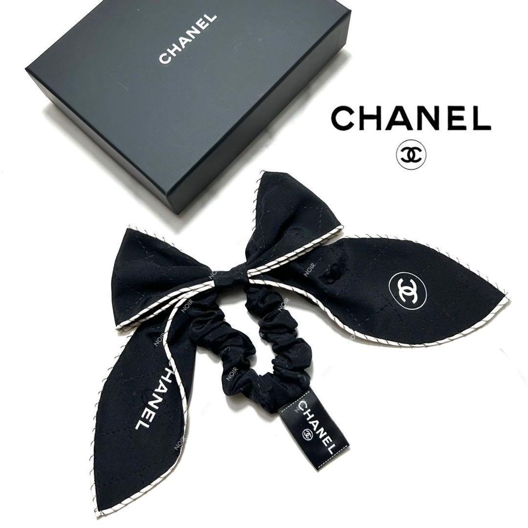 入手困難】CHANEL シュシュ おしゃれ ブラック H104933904 - ヘア