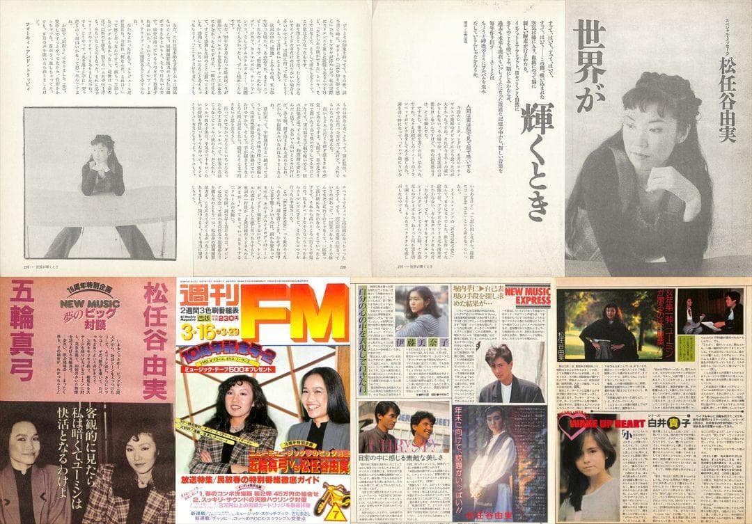松任谷由実 雑誌 切り抜き 160P ★貴重！ほぼページ欠けなし ユーミン
