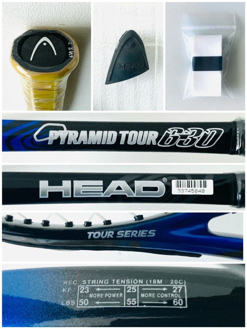 新品／ヘッド『ピラミッドツアー630』テニスラケット／G3／海外限定