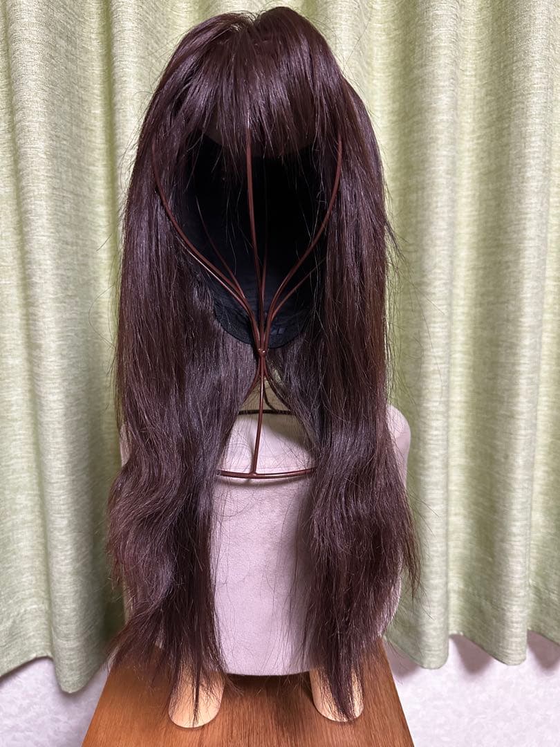 百合子ウィッグ　ななこ前髪あり　Lサイズ 地毛なし用 商品名:ななこ 前髪あり ナチュラルブラウン系 パーマ