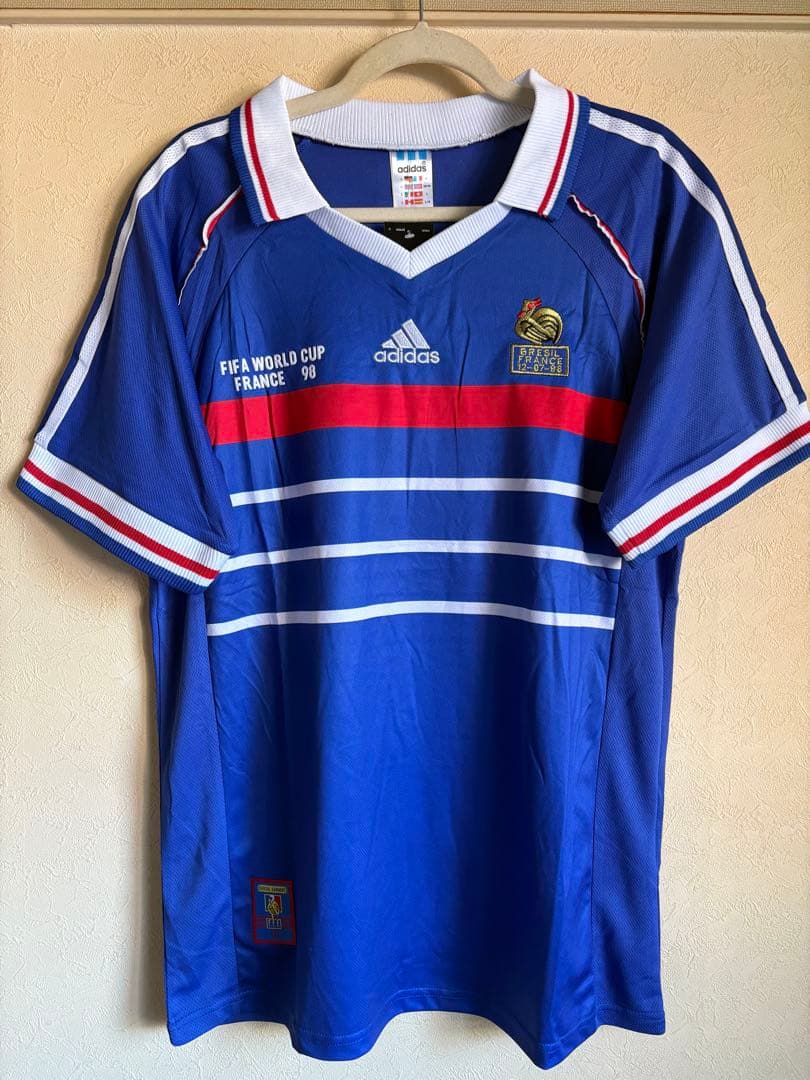 France adidas フランス代表 98年ジャージ France adidas フランス代表 98年ジャージ France 1998-00 Home - Size