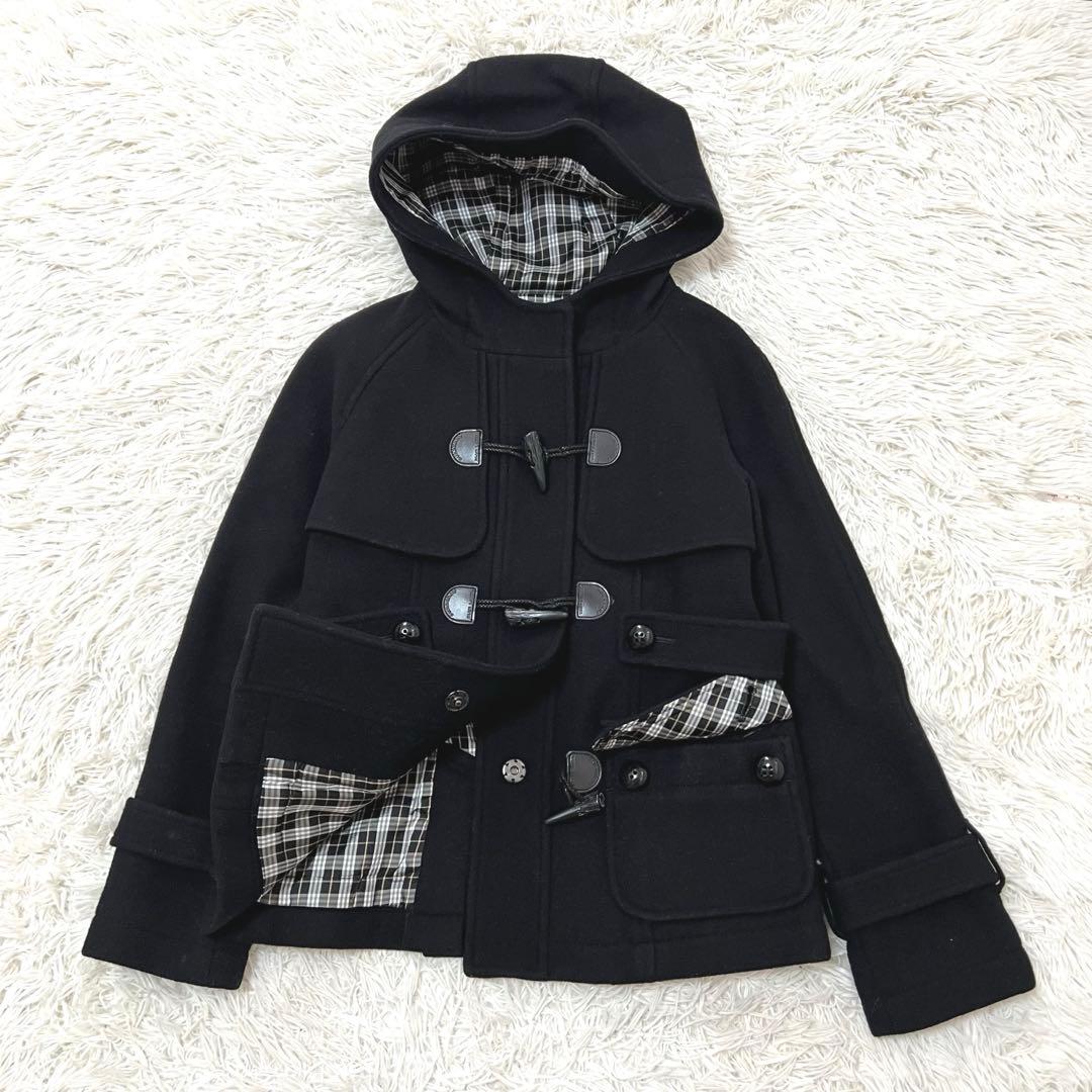 SOUMA様バーバリーブルーレーベル ダッフルコート チェック ロゴボタン 定価7万新品未使用限定品ブルーレーベルクレストブリッジバーバリー