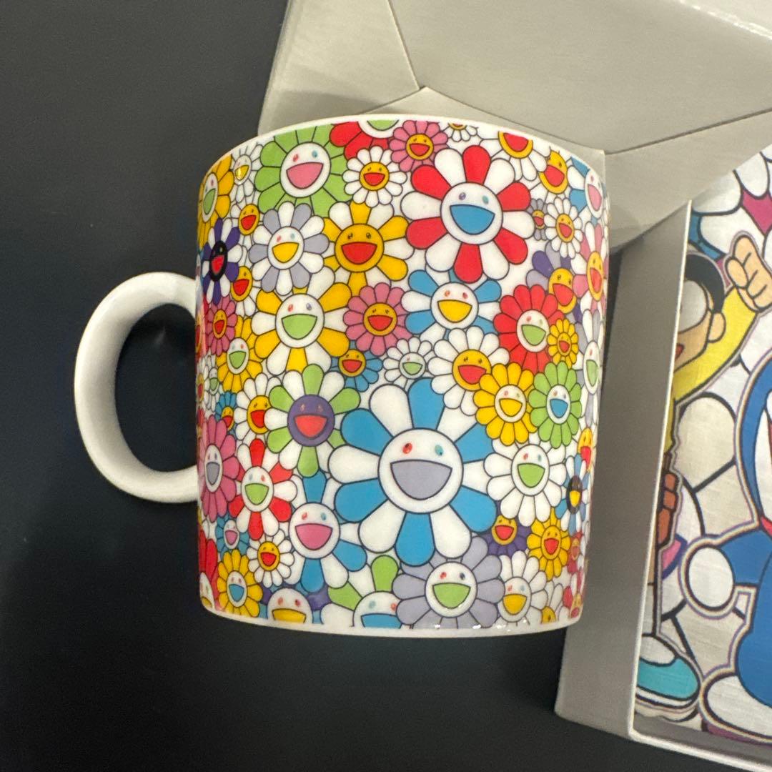 新品ドラえもん展 マルチクロス 村上隆 マグカップ 箱付き セット