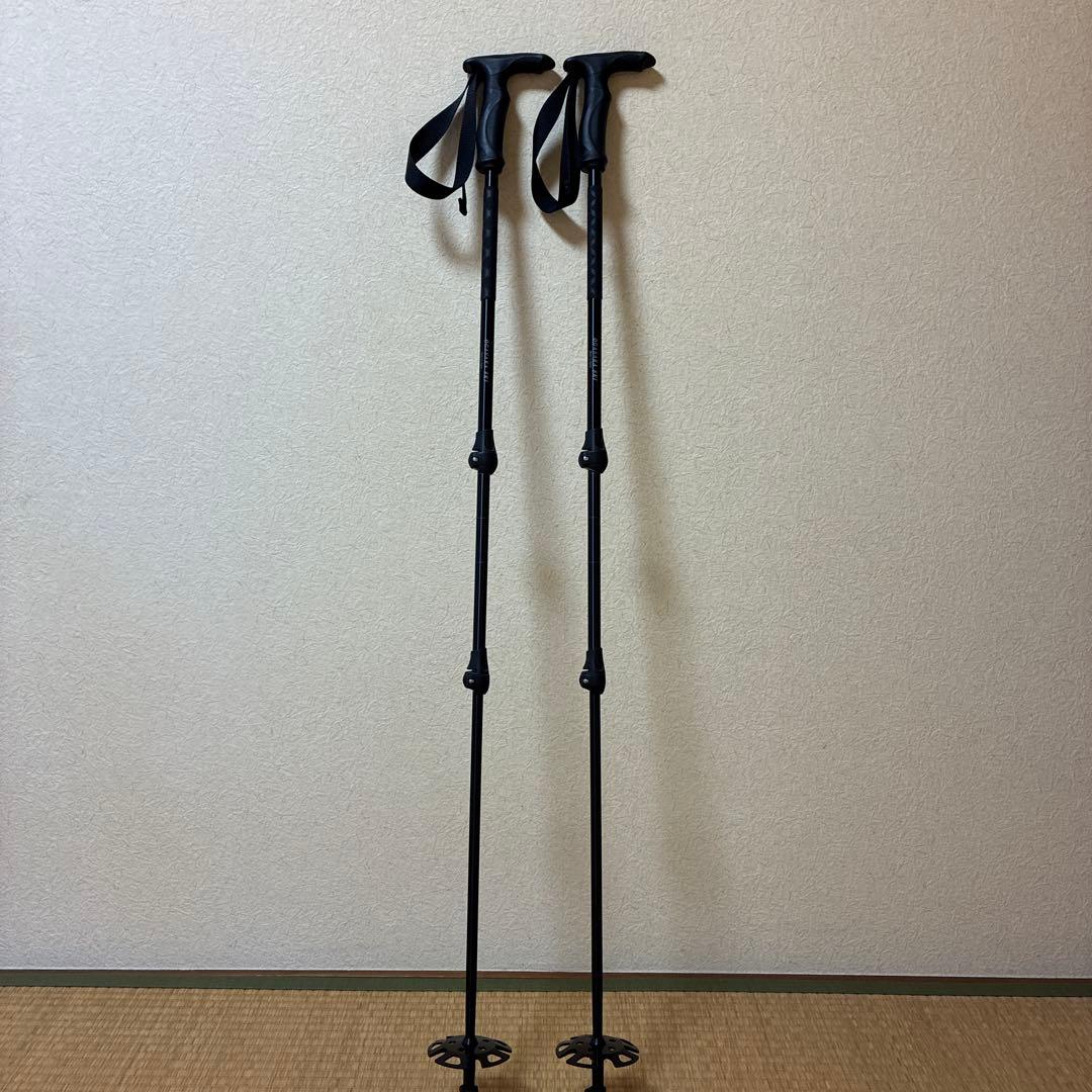 OGASAKA SKI ブラック ストック OGASAKA（オガサカ） サイズ調整式 ストック スキーポール LC FS