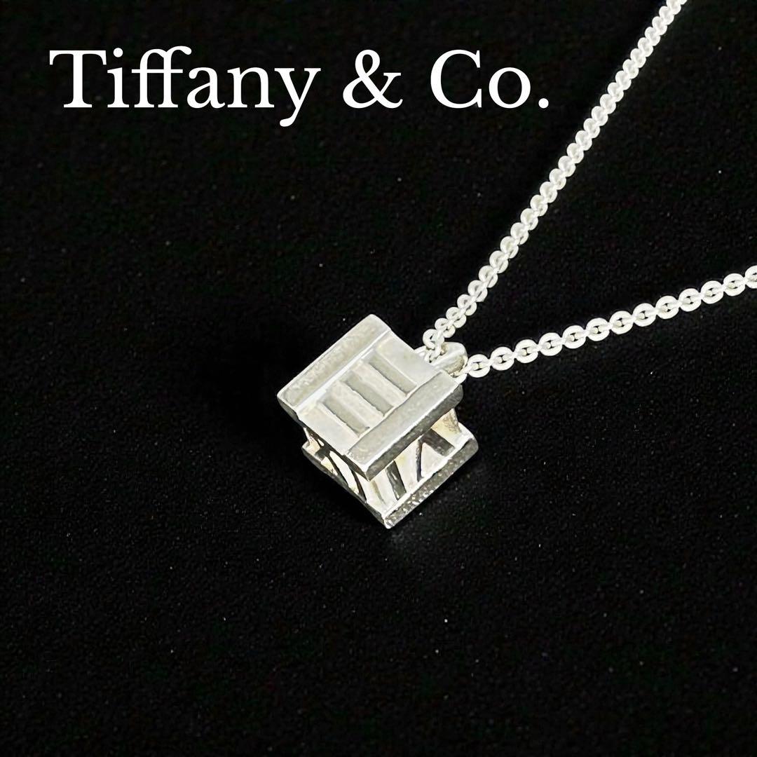美品☆箱付き】ティファニー ネックレス アトラスキューブ シルバー