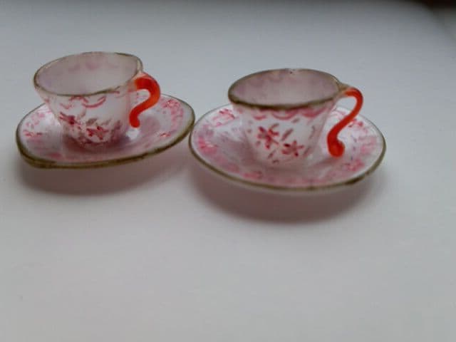 アンティーク　Germany U.S.Zone　ミニチュア　手吹きガラスセット