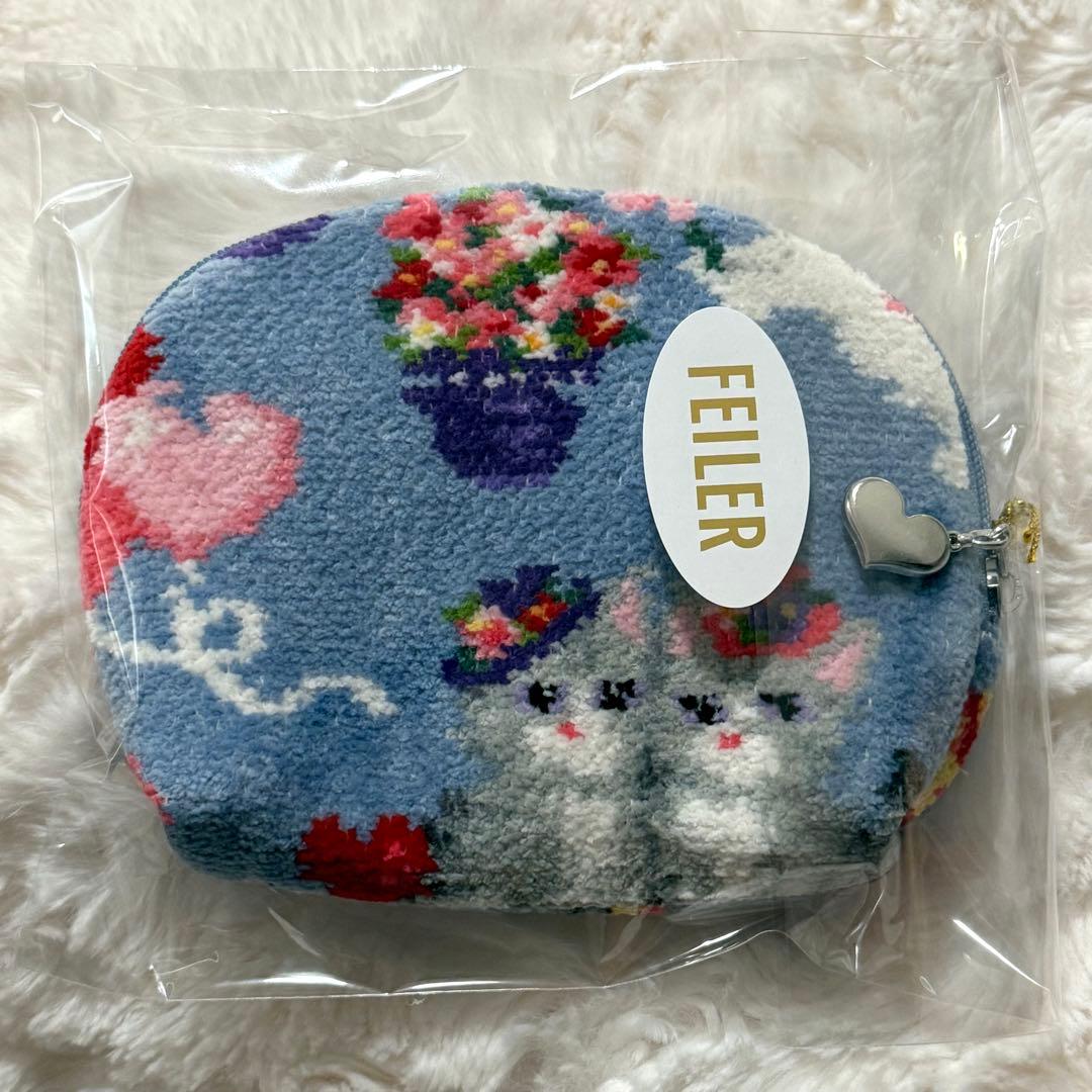 フェイラー モンプティシャ ポーチ ライトブルー - メルカリ