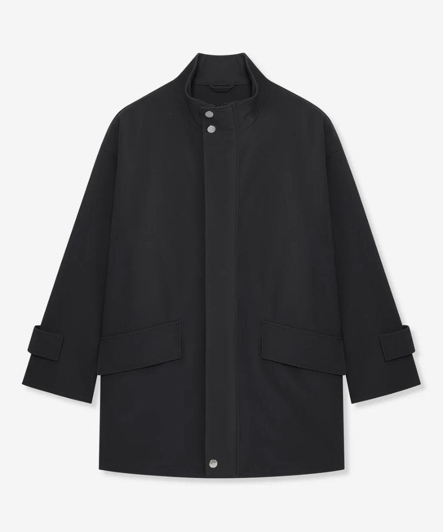 マッキントッシュロンドン　シンセティックスタンドカラーブルゾン42XL LEON掲載】【ETTRICK】シンセティックボンディングスタンドカラー