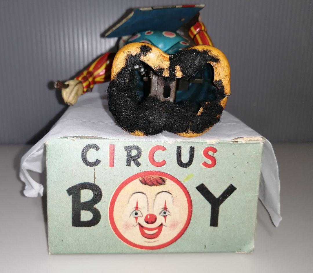 サーカスボーイ　ブリキ　ゼンマイ　日本製　野村トーイ