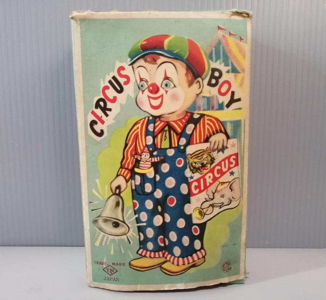サーカスボーイ　ブリキ　ゼンマイ　日本製　野村トーイ