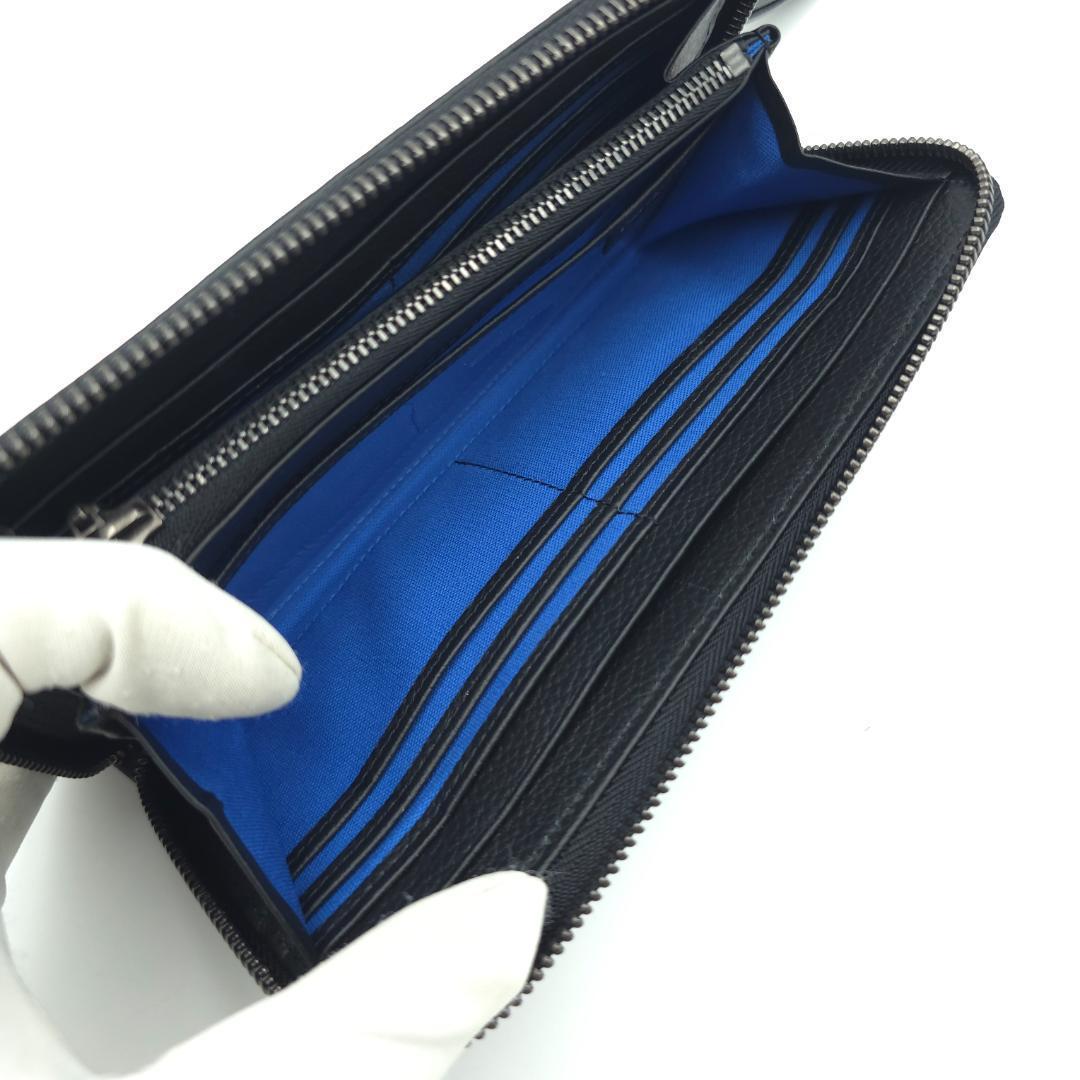 KENZO(ケンゾー) / 長財布/レザー/ブラック/無地/メンズ/ロゴ/ラウンド