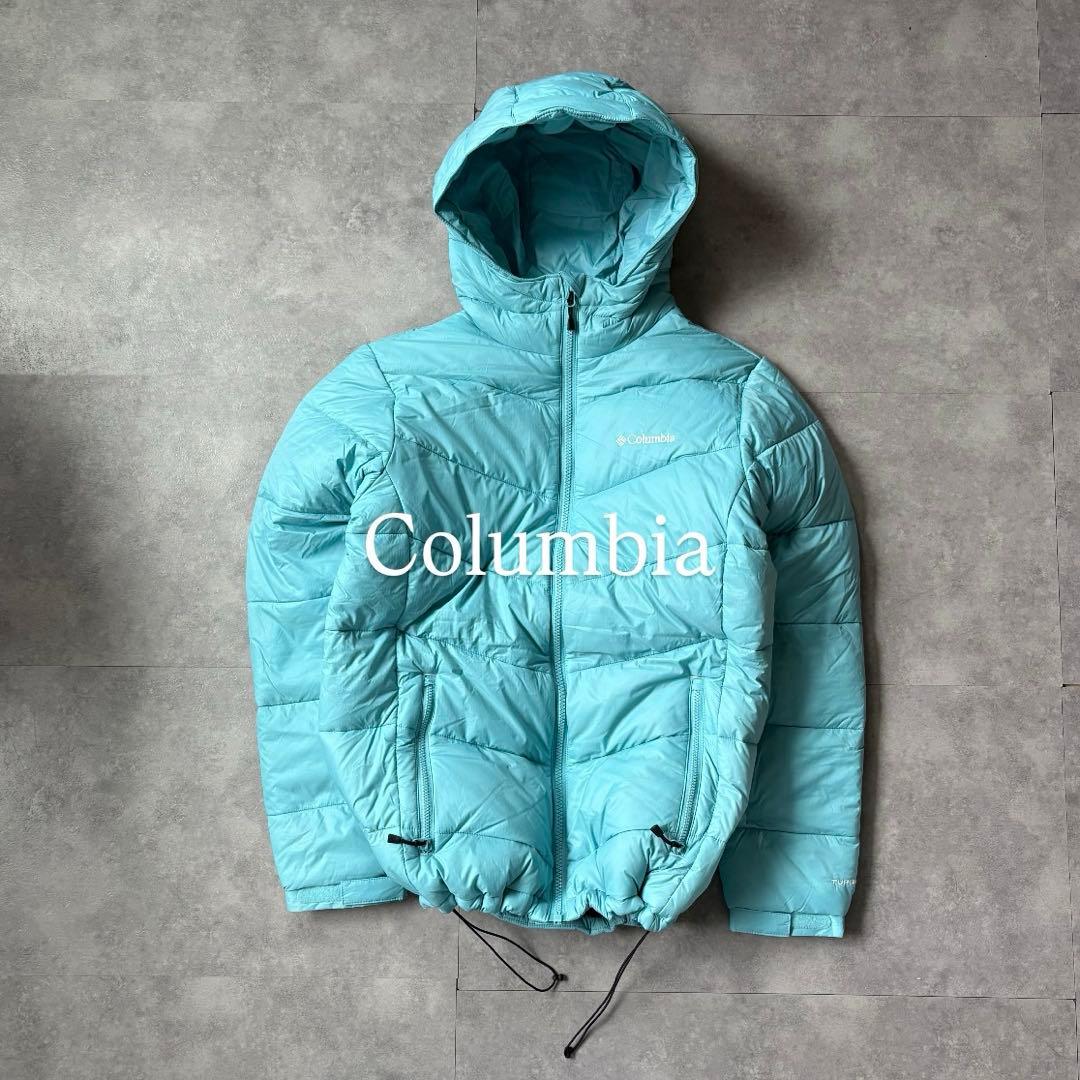 今期大注目❗️】columbia マウンテンパーカー パフダウン 水色 L