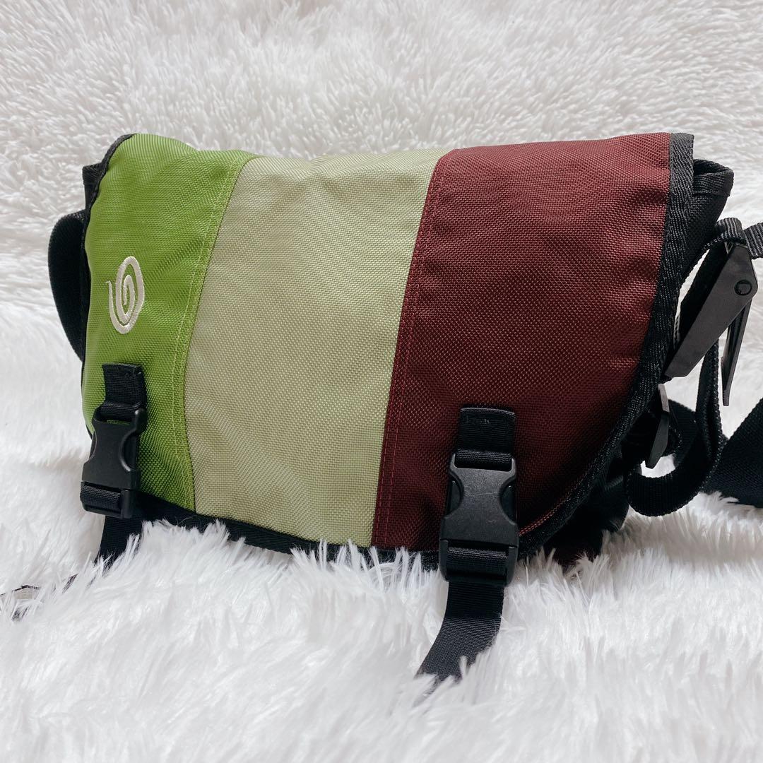 Timbuk2 メッセンジャーバッグ ショルダーバッグ グリーン レッド S