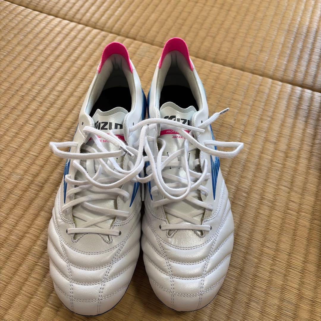 Mizuno サッカーシューズ スパイク ホワイト/ブルー/ピンク MIZUNO ミズノ モレリアネオ 4 β JAPAN(ホワイト×ブルー×ピンク