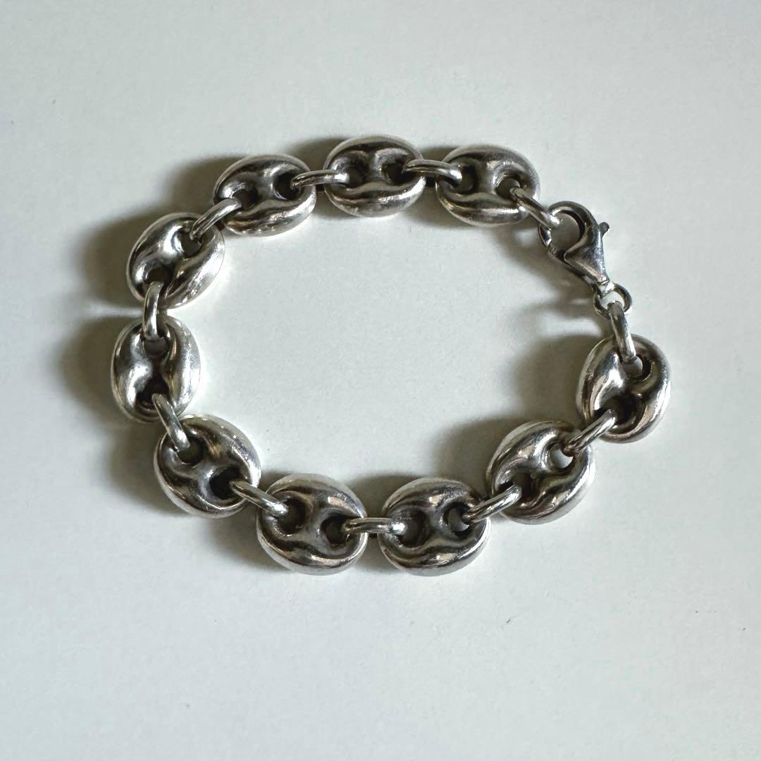 アンカーチェーンシルバーブレスレット　SV925　70s〜80sビンテージ アンカーチェーンシルバーブレスレット SV925 70s〜80sビンテージ