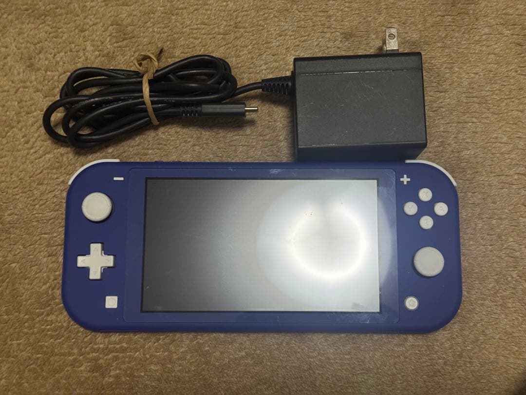 Nintendo Switch Lite 青 本体 充電器付き 箱あり - メルカリ