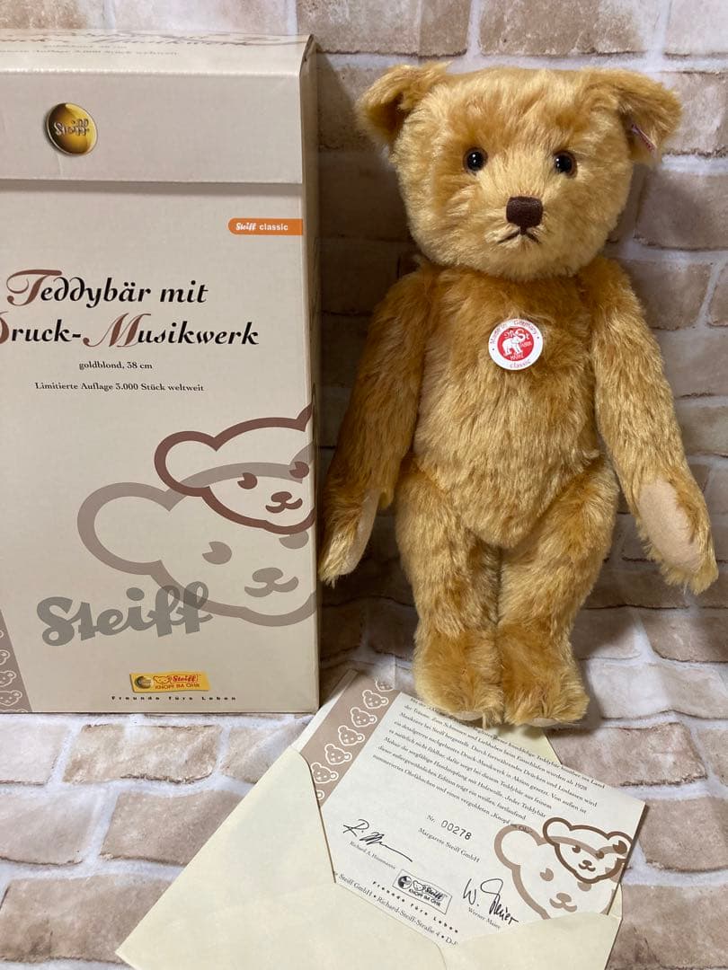 シュタイフ テディベア ミュージックボックスベア 世界限定 Steiff