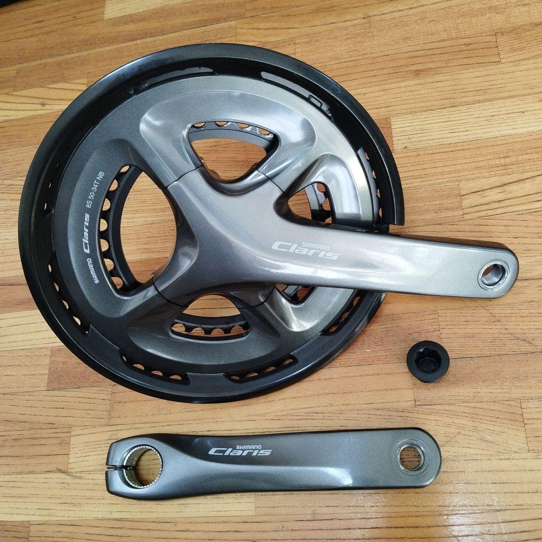 【試走10km程度】シマノ　クラリス　クランク　FC-R2000　165mm 試走10km程度】シマノ クラリス クランク FC-R2000 165mm - メルカリ