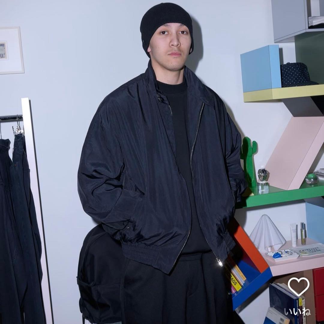 everyone nylon silk harrington jacket