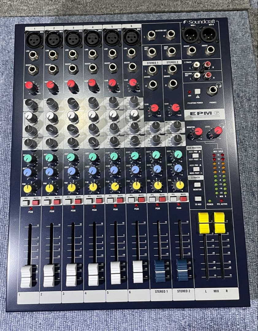 Soundcraft EPM6 アナログミキサー　10ch 高音質】【おすすめ】Soundcraft EPM12 アナログミキサー ライブ 定番