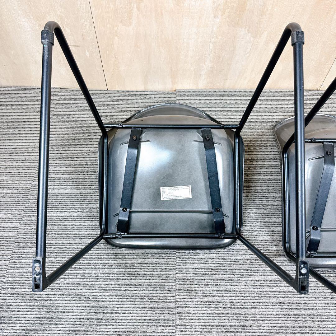 廃盤】 【希少】 ノットアンティークス ログチェア 座面アルミニウム 二脚