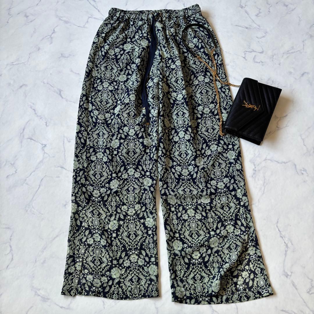 huitieme nid フラワーペイズリー柄 イージーパンツ◇7136 - メルカリ