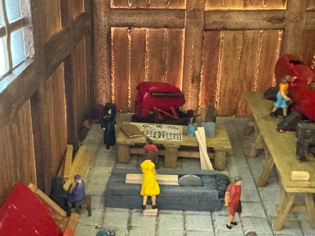 紅の豚　ジオラマ　『ピッコロ社』　ジオラマ　模型　プラモデル