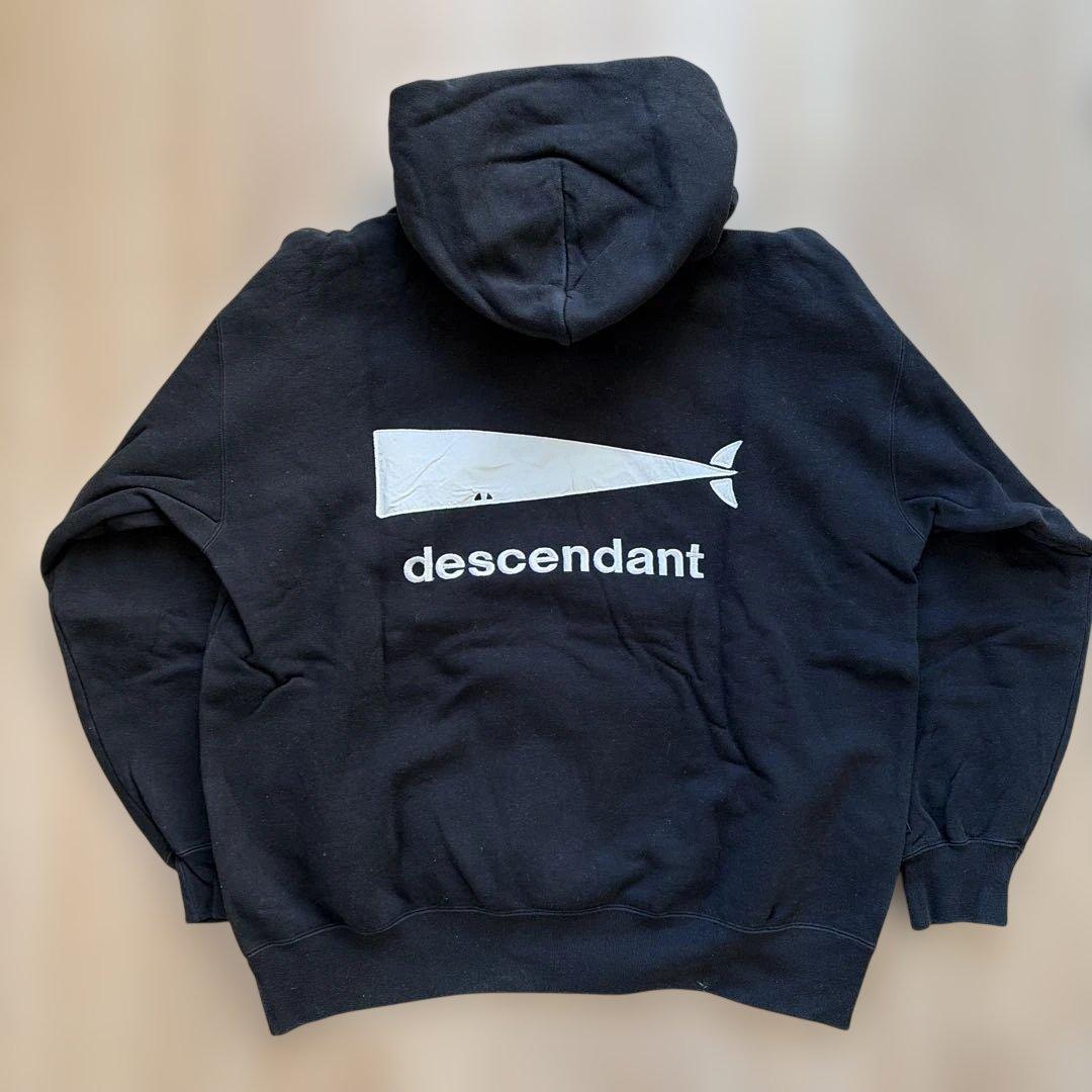 トップス DESCENDANT CACHALOT HOODY DESCENDANT/CACHALOT HOODY PIGMENT DYE (BLACK)