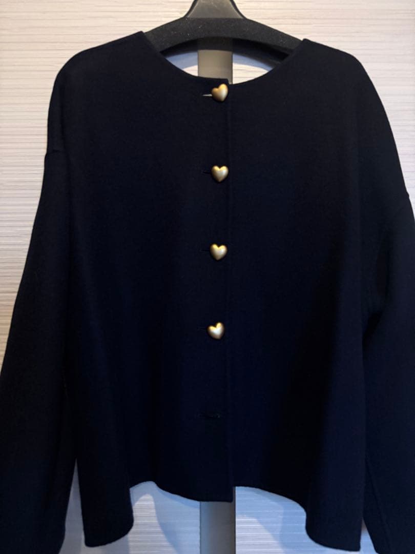 Gypsohila 2way  Pulloverハートボタン　navy a1890d895f76667f053bb13da3af52