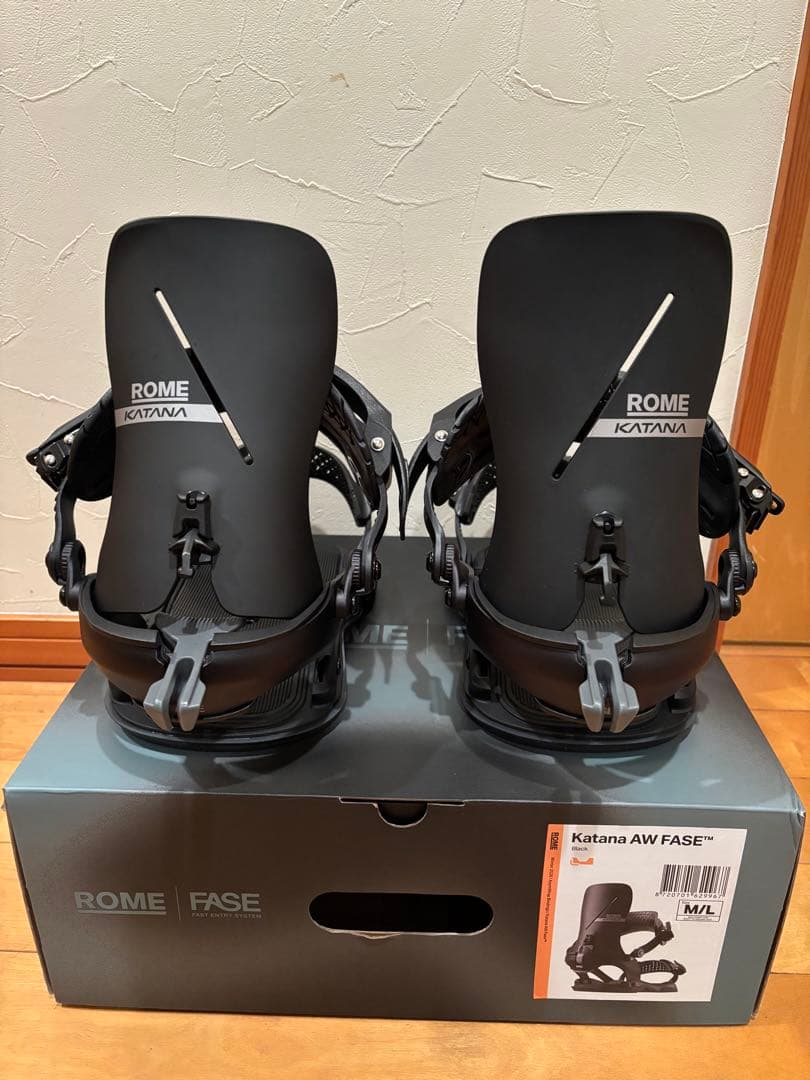 ROME Katana AW FASE ビンディング M/L ブラック Katana AW FASE® Snowboard Bindings – Rome US