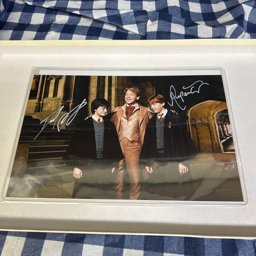 ダニエル・ラドクリフ ＆ ルパート・グリント直筆サインフォト ハリー・ポッター 4069473258f6c21eb85288c6947918
