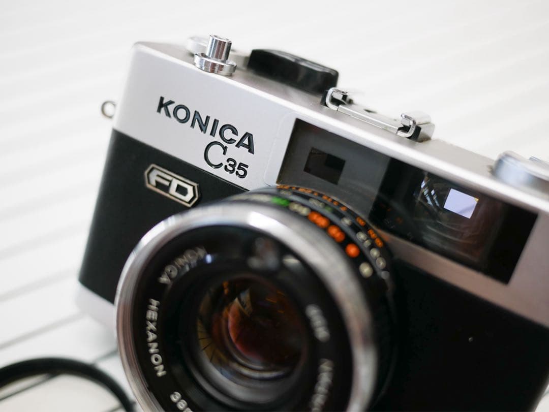 KONICA コニカ C35 FD レストア済み KONICA（コニカ） C35 FD ブラック | 新宿の稀少中古カメラ・フィルム