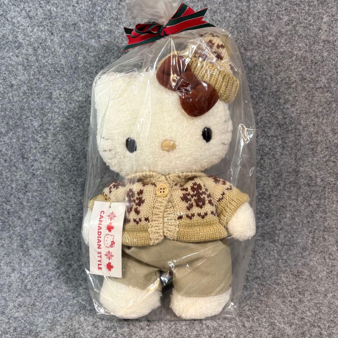 ハローキティ CANADIAN STYLE ぬいぐるみ ハローキティ ぬいぐるみ（カラフルバニー）ピンク - Meccha Japan